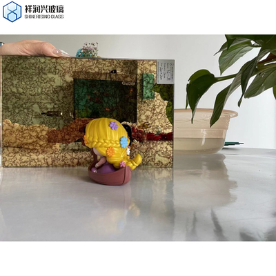 Flat Polished Edge Antique Mirror Glass for Decorative Technique Laminated 4mm 5mm 6mm