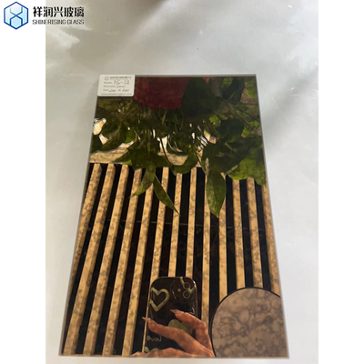 Flat Polished Edge Antique Mirror Glass for Decorative Technique Laminated 4mm 5mm 6mm