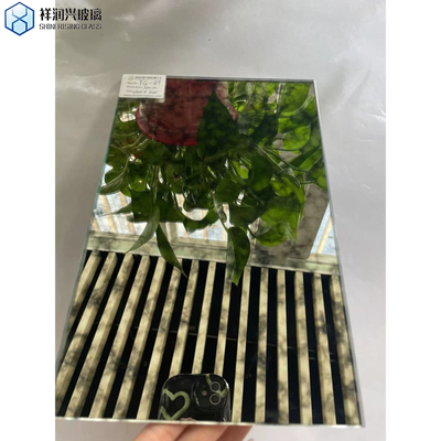 Flat Polished Edge Antique Mirror Glass for Decorative Technique Laminated 4mm 5mm 6mm