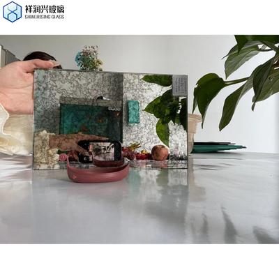 Silver Finish Antique Mirror Cutting and Edging Processing