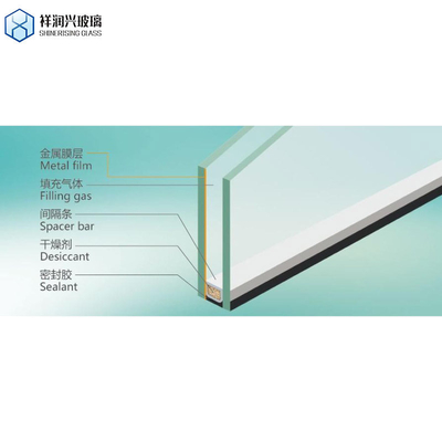 Building Facade Insulated Glass with Low E Coating and Igcc Technique