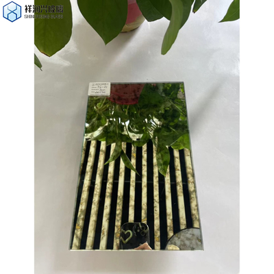 Technique Laminated/Insulated/Patterned Antique Mirror Glass CE Certified 2mm/3mm/4mm