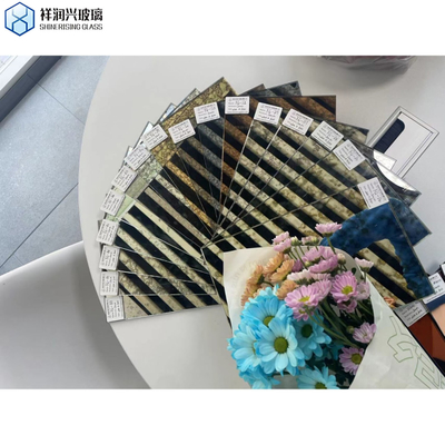 Technique Laminated/Insulated/Patterned Antique Mirror Glass CE Certified 2mm/3mm/4mm