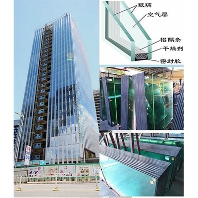 Flat Reflective Coated Toughened Triple Glazed Insulating Glass for Curtain Wall Window