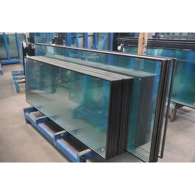 Flat Qingdao Tempered Coated Double Glazing Insulated Glass with Blinds Inside for Window Triple Insulated Glass Wall
