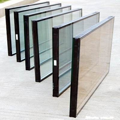 Flat Qingdao Tempered Coated Double Glazing Insulated Glass with Blinds Inside for Window Triple Insulated Glass Wall