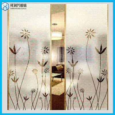 Qingdao 3mm-6mm Blue Flora Glass Clear Moru Patterned Figured Glass with CE ISO9001 Toughened Safety Privacy Pattern Glass Flat Polished Edge Work