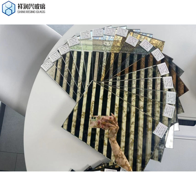 Customized Request Antique Mirror Sheet for Interior Wall Decoration Rectangle Shape