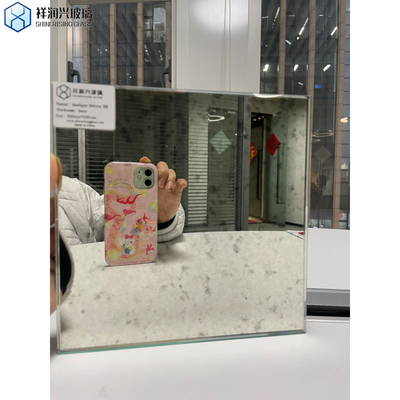 Certificate CE Large Frameless Irregular Wall Glass Mirror for Nostalgic Antique Decor