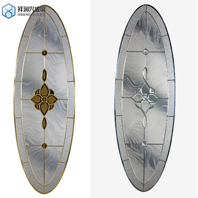 Bronze Muru Pattern Glass Fluted Textured Reed Pattern Glass Decorative Engraved Tempered Glass