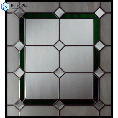 Decorative Door Crystal Art Painting Glass Opaque Coloured Leaded Stained Glass Panel