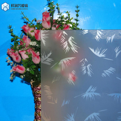 Home Decorative Architectural 3-6mm Multi Patterns Shapes Tinted Tempered Glass Panel