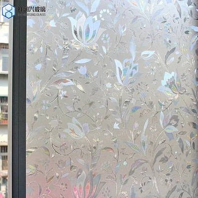 Flatness Conforming Article Fused Art Patterned Fluted Glass Panels for Wall Decoration