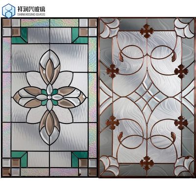 Door Railing Glass Clear and Extra Clear Acid Etched Laminated Glass with Sandblasting