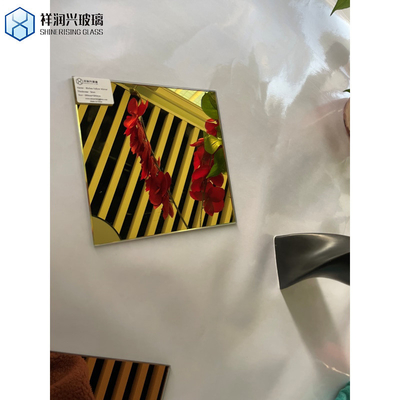 Colorful Back Painted Glass Decorative Mirror with and Direct in Demand
