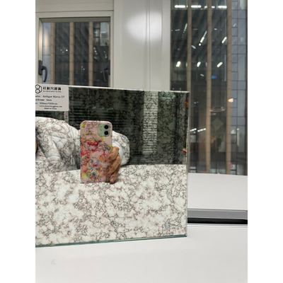 Polishing Beveling Mirror Tiles Customized Request Vintage Glass Mirror Antique Mirror
