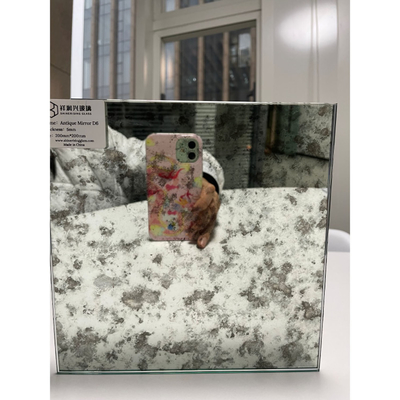 Polishing Beveling Mirror Tiles Customized Request Vintage Glass Mirror Antique Mirror
