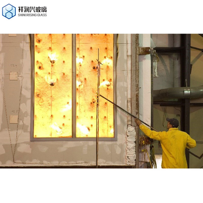 3mm 4mm 5mm Heat Resistant Ceramic Fireplace Glass Robax Glass Round Customized Request