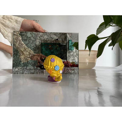 Customized Request Antique Mirror Colored Mirror Glass Flat Polished Edge Made