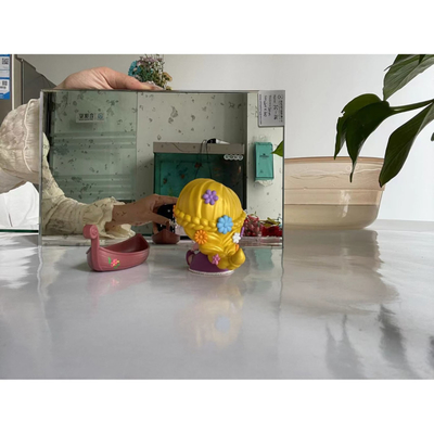 Cutting Processed Decorative Glass Mirror Wall Panel with Modern Style and Tempering