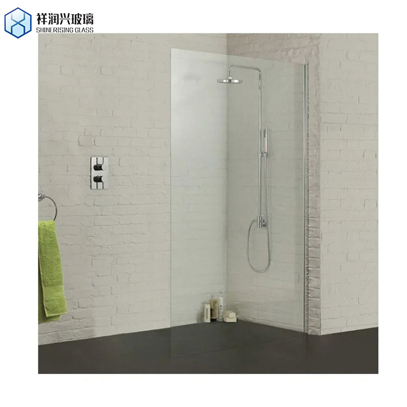 SGS Certified Low Iron Tempered Glass Frameless Sliding Shower Door for Hotel Bathroom