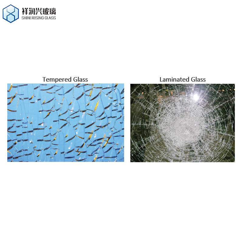 Flat Safety Tempered Toughened Clear Colored PVB Sgp Laminated Glass for Construction