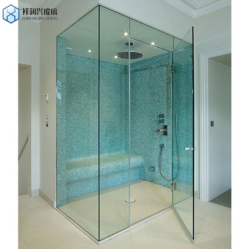 Stainless Steel Shower Room Glass Door Handle with 2 Handles and Demand Thickness
