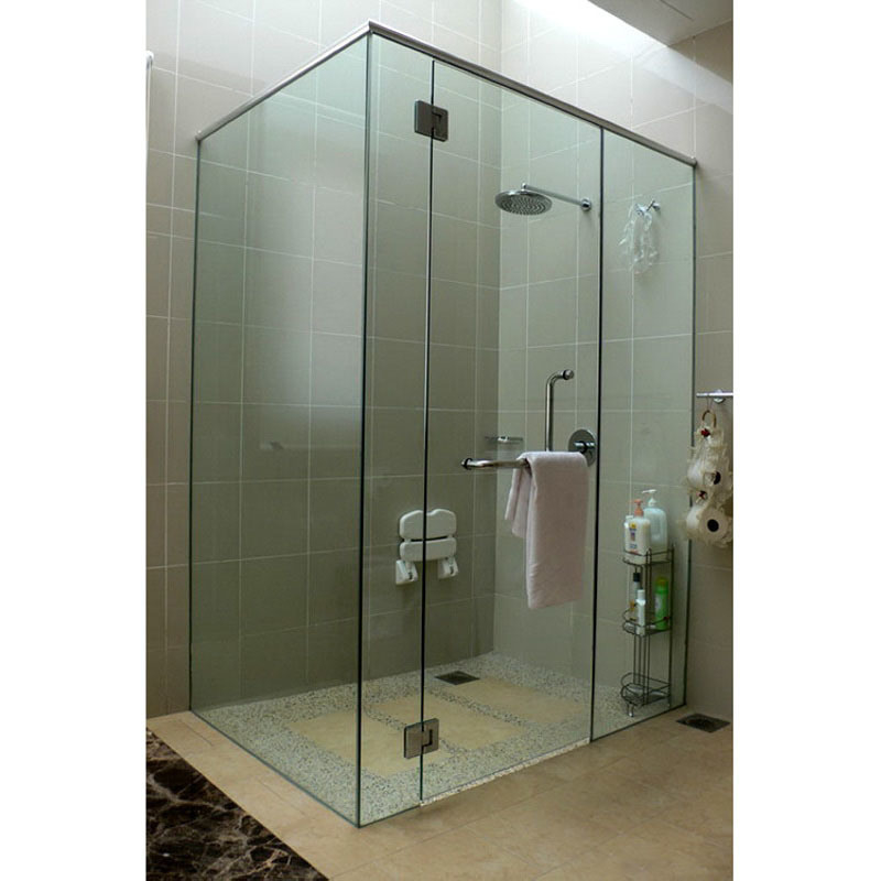 70X70 Diamond Shaped Shower Enclosure Portable Glass Door Safety Glass Customized Request