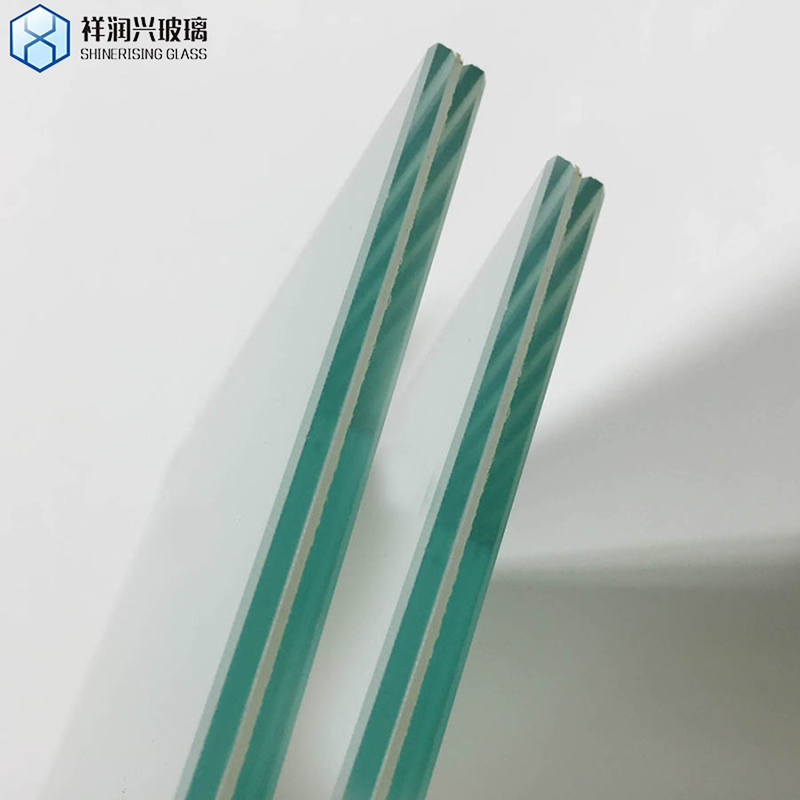 Common Layer Type 6.38mm Clear White Laminated Glass for Architecture Projects