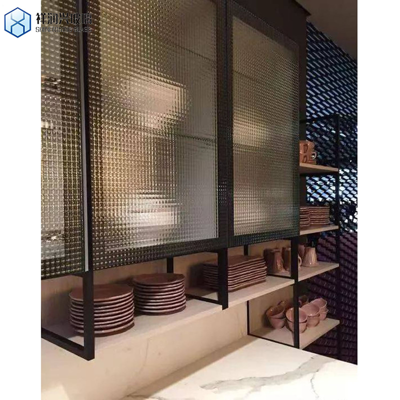 Shinerising 5mm 8mm 2100mmx2400mm Ultra Clear Moru Figured Glass for Chinese Furniture