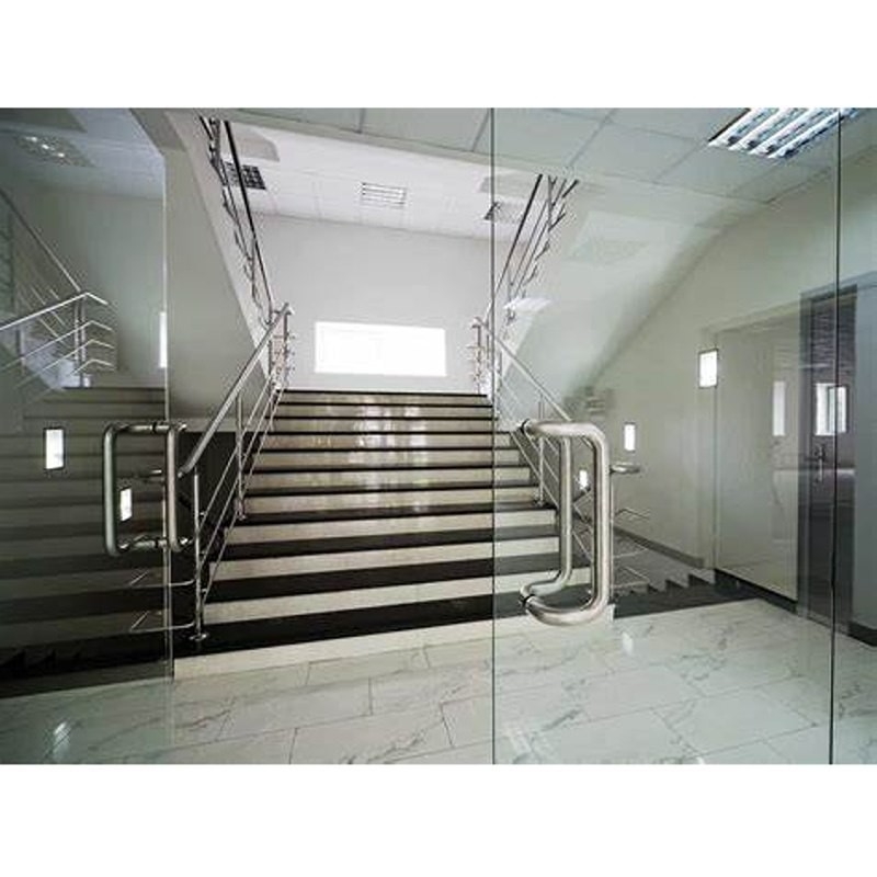 Flatness Conforming Article 4-20mm Thick Tempered Glass Office Door for Office Building