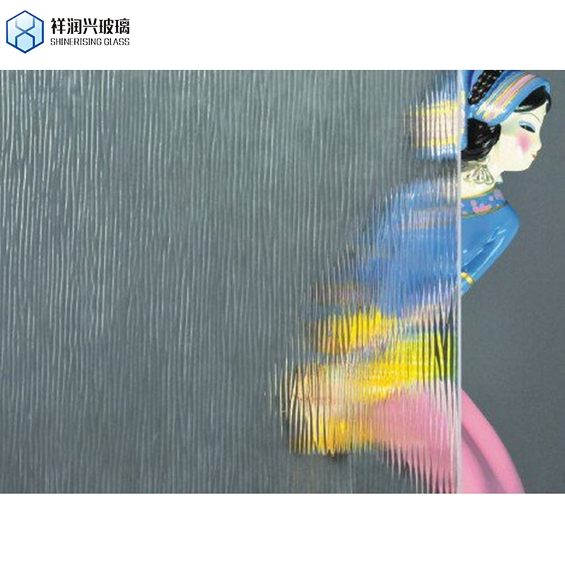 Flat Polished Edge Building Textures Novel Design Decorative Wire Mesh Pear Pattern Glass