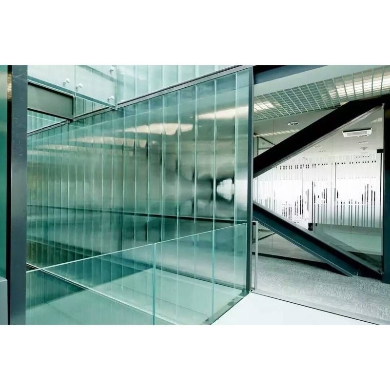 3mm-19mm Thickness Flat Tempered Glass for Screen Wall Plank Road Partition Sun Room