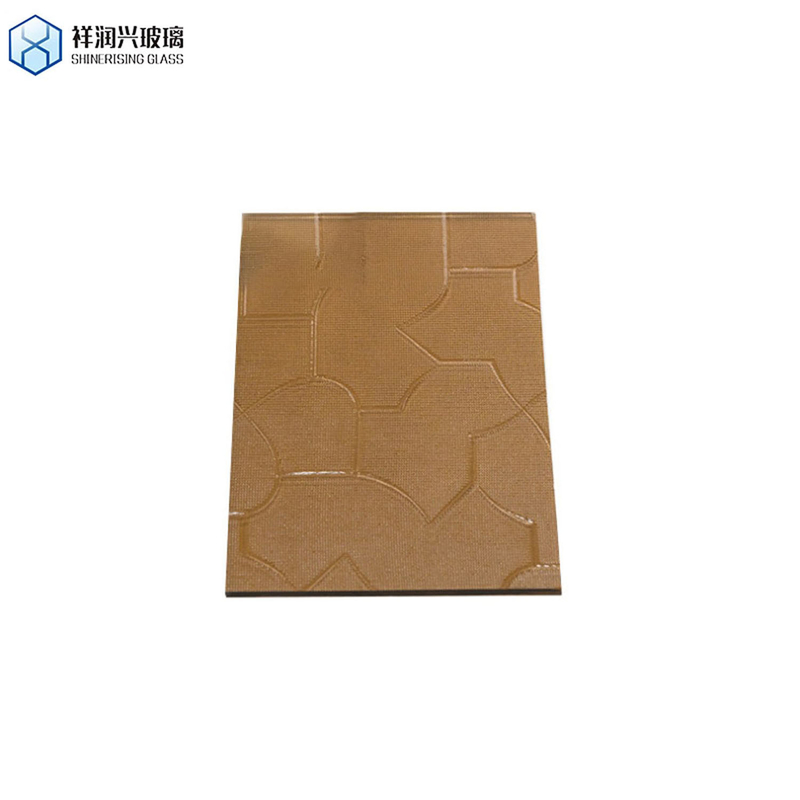 5mm 8mm 10mm Extra Clear Night Pearl Crystal Figured Sheet Glass Pattern Glass for Bathroom Brown Embossed Glass