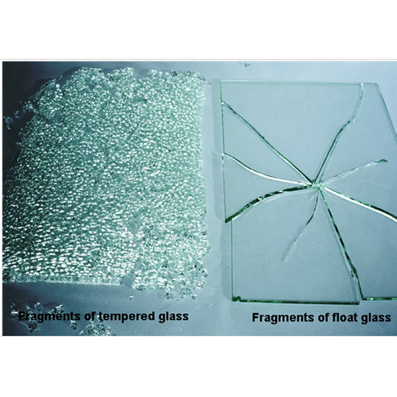 4mm Tempered Low-E Glass India Glass Double Door Refrigerator with Fragment State Ⅲ