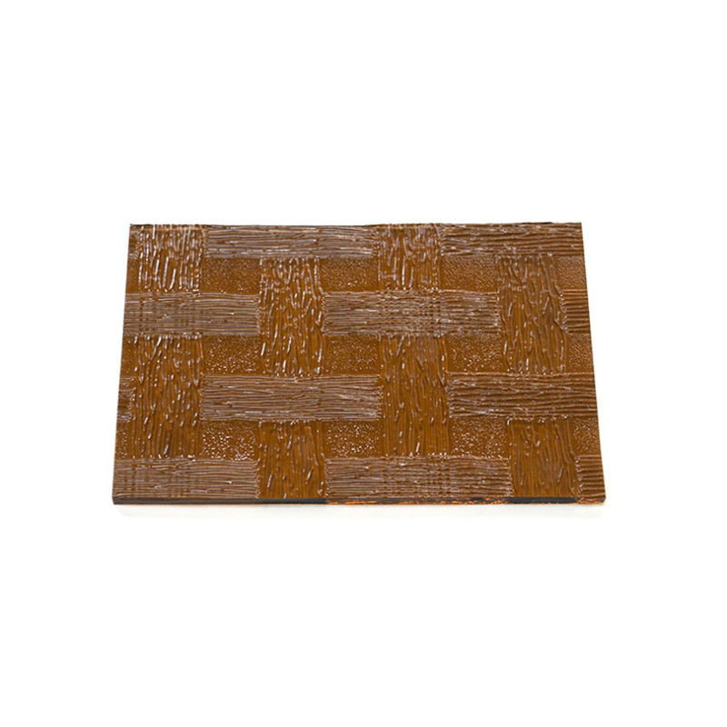 5 3mm 4mm 5mm Pattern Glass Made in Brown Embossed Glass with Flat Polished Edge Work