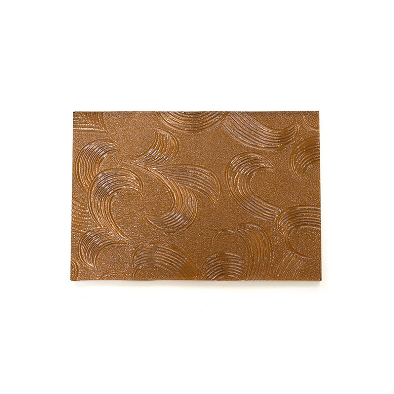 Float Pattern Glass Brown Embossed Glass for Small Moru Reeded Closet Door and Window