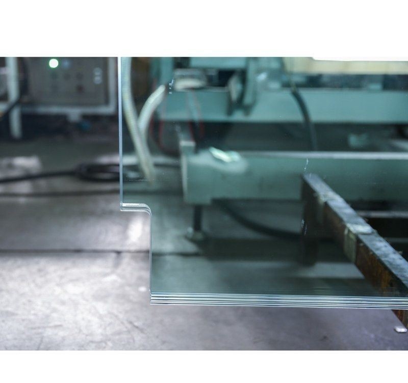 Bathroom Glass for Flat Polished Reflective Glass Roof Balustrader by Decorative Glass