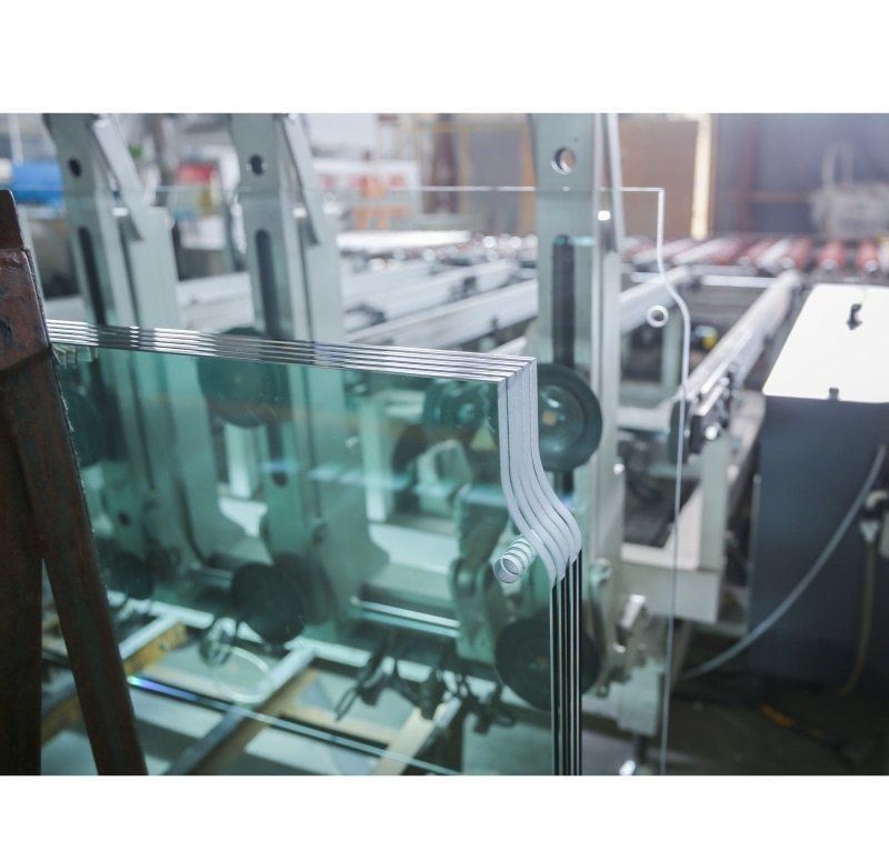 Tempered Laminated Glass 12.76mm Euro Grey Tinted Color for Large Glass Window