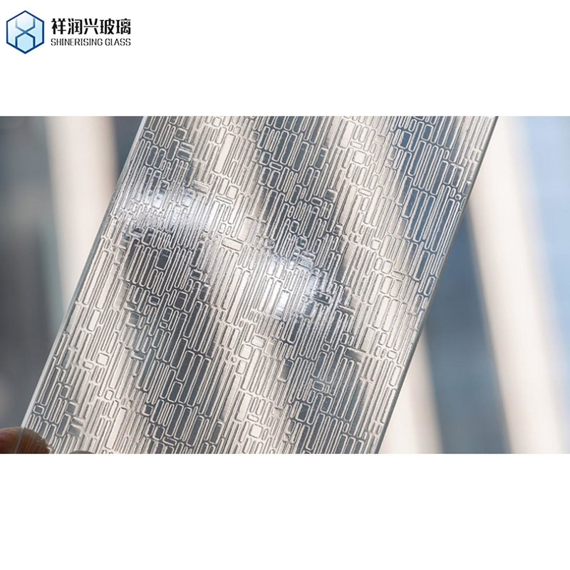 Flat Decorative Opaque Privacy Flutelite-B Patterned Glass for Windows and Buildings