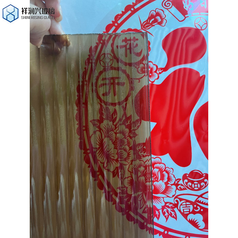 Clear Bronze Flower Patterned Figure Glass 3-6mm for Main Product Patterned Glass