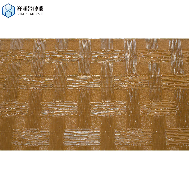 6mm 5mm Grey Bronze Moru Patterned Glass Sheet with Float Glass Mohs Hardness 8