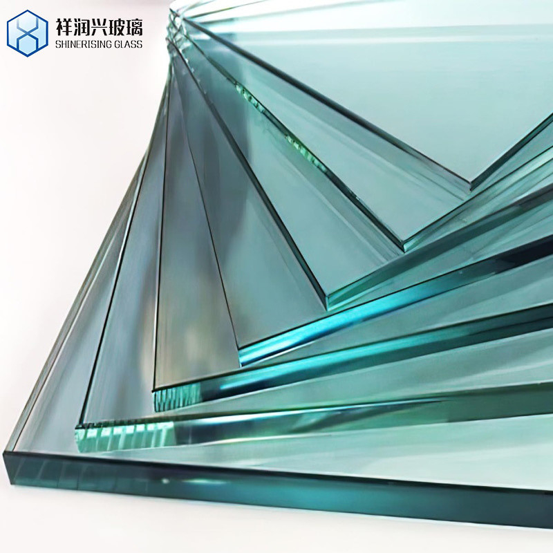 Flat Polished Edge Custom Tempered Laminated Glass Panels for Large Glass Products