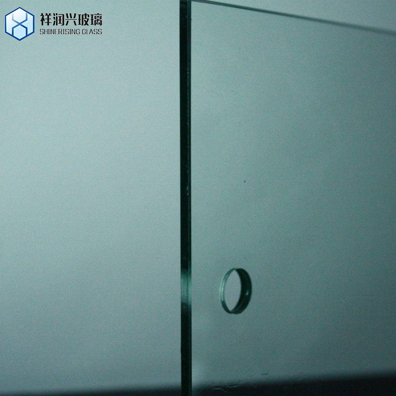 Custom 0.2-10mm Thickness Flat Tempered Glass Panel with Flat Polished Edge Work