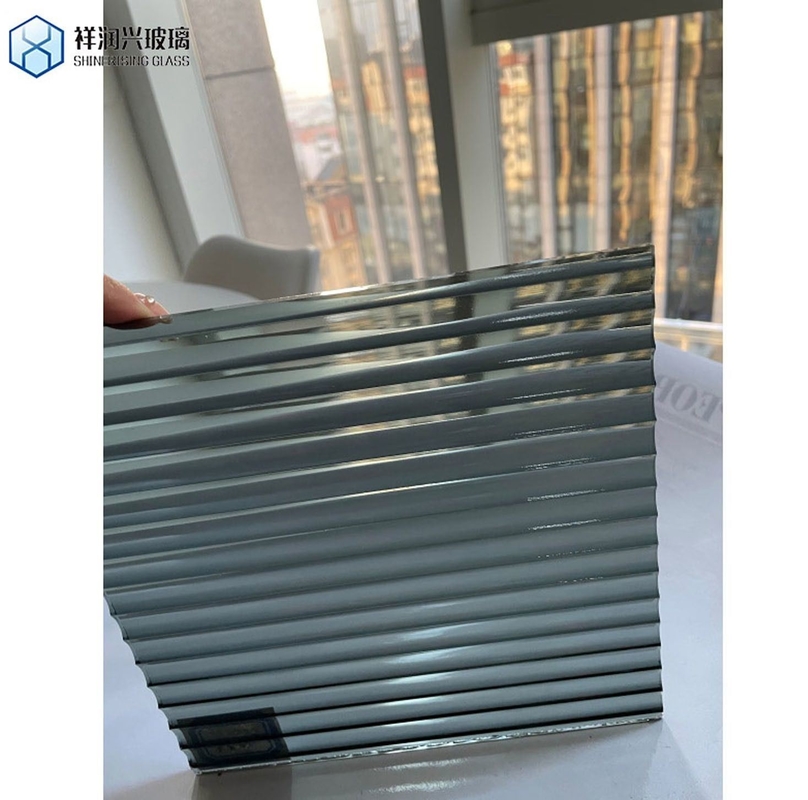 Clear Colored Decorative Embossed Glass Customized Design Stained Pattern Glass