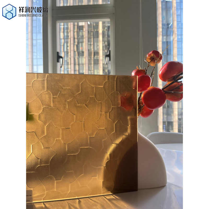 Flat 3-6mm Rain Patterned Decorative Glass-Figured Window Glass Standard GB15763.2-2005