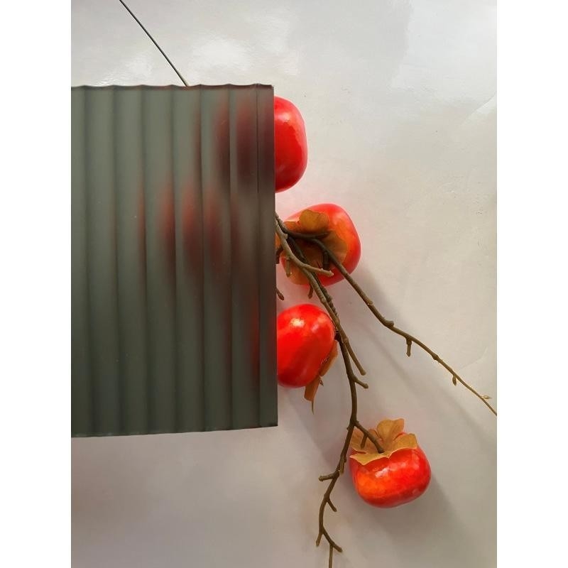 Art Decorative Safety Fluted Pattern Texture Interlayer Custom Wired Laminated Mesh Glass