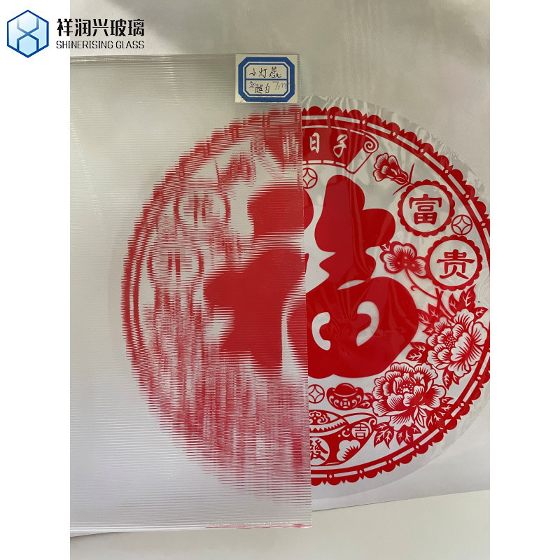 Flutelite-S Low Iron Rolled Glass for Architectural Processing Mohs Hardness 7 Option