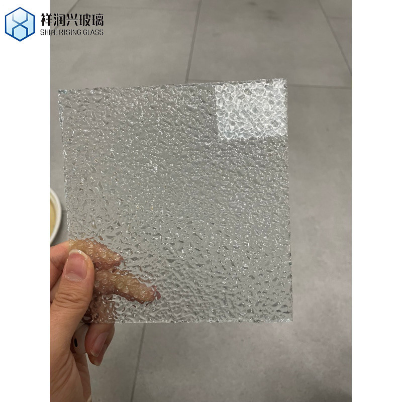 4mm Moru Flora Millenium Wave Diamond Rain Water Cube Low Iron Patterned Glass for Decoration