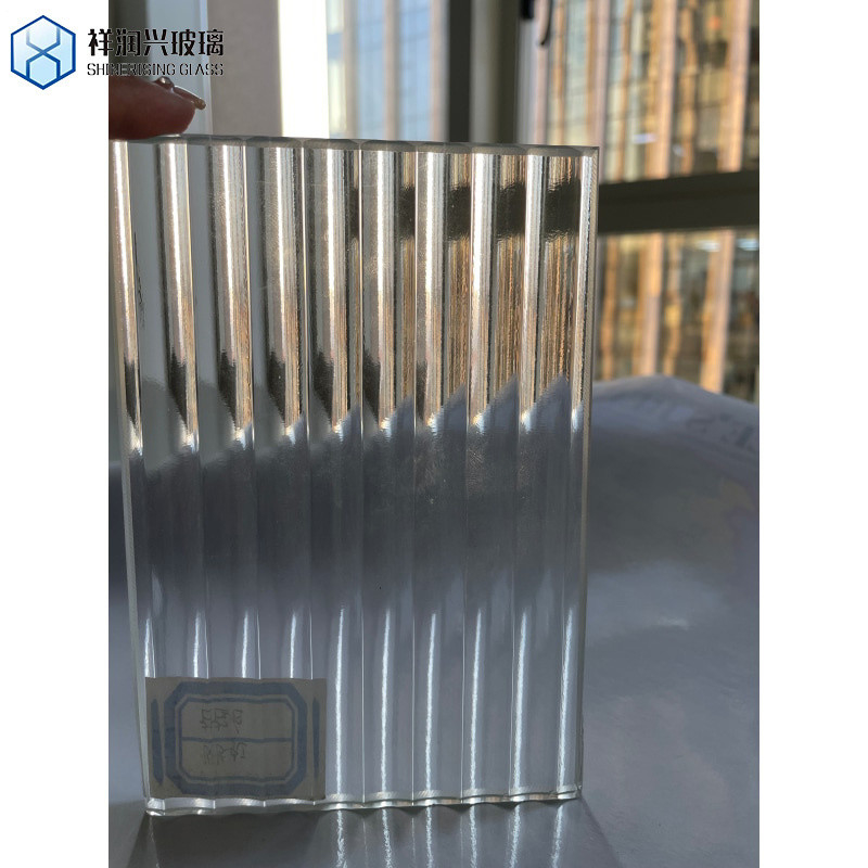 Flat Polished 4mm 5mm 8mm Textured Fluted Patterned Glass Ribbed Reed Moru Pattern Glass